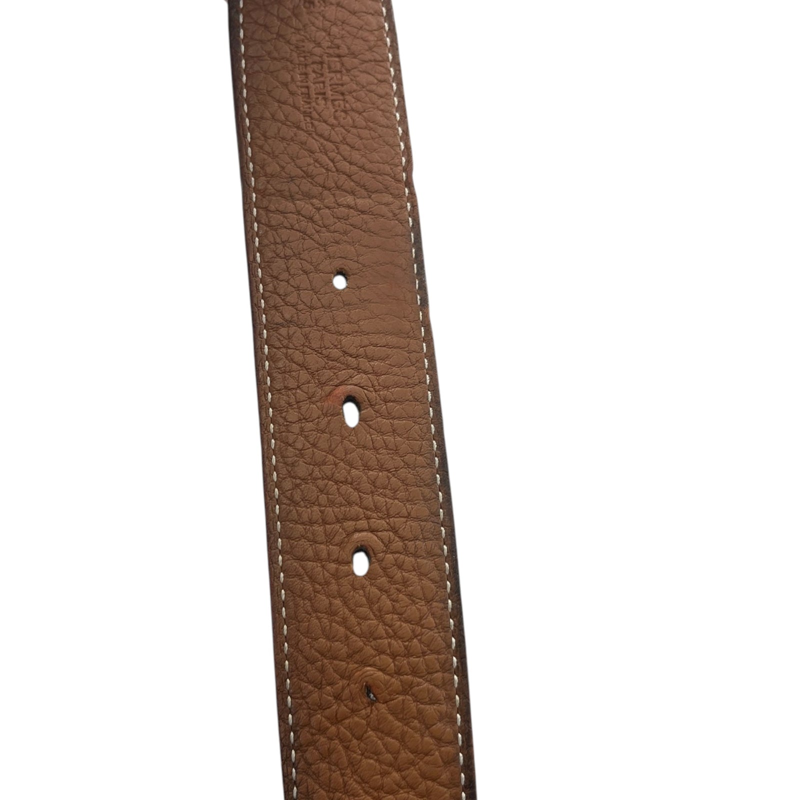 Men's Reversible H Belt Brown Size 32" - Photo 8