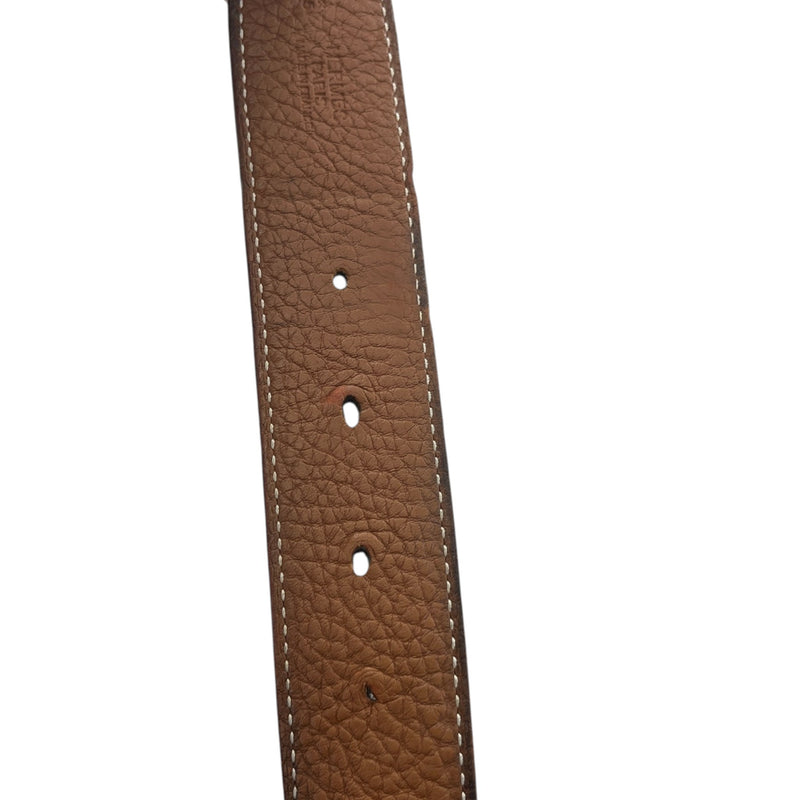 Men's Reversible H Belt Brown Size 32"