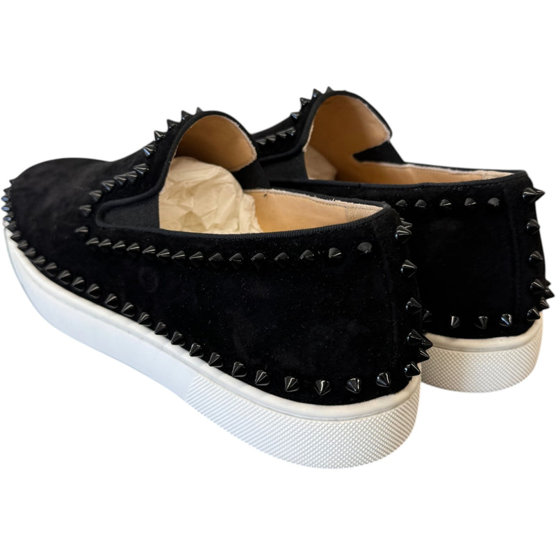 Men's Pik Boat Spike Loafers Black Size UK 6 / EU 40
