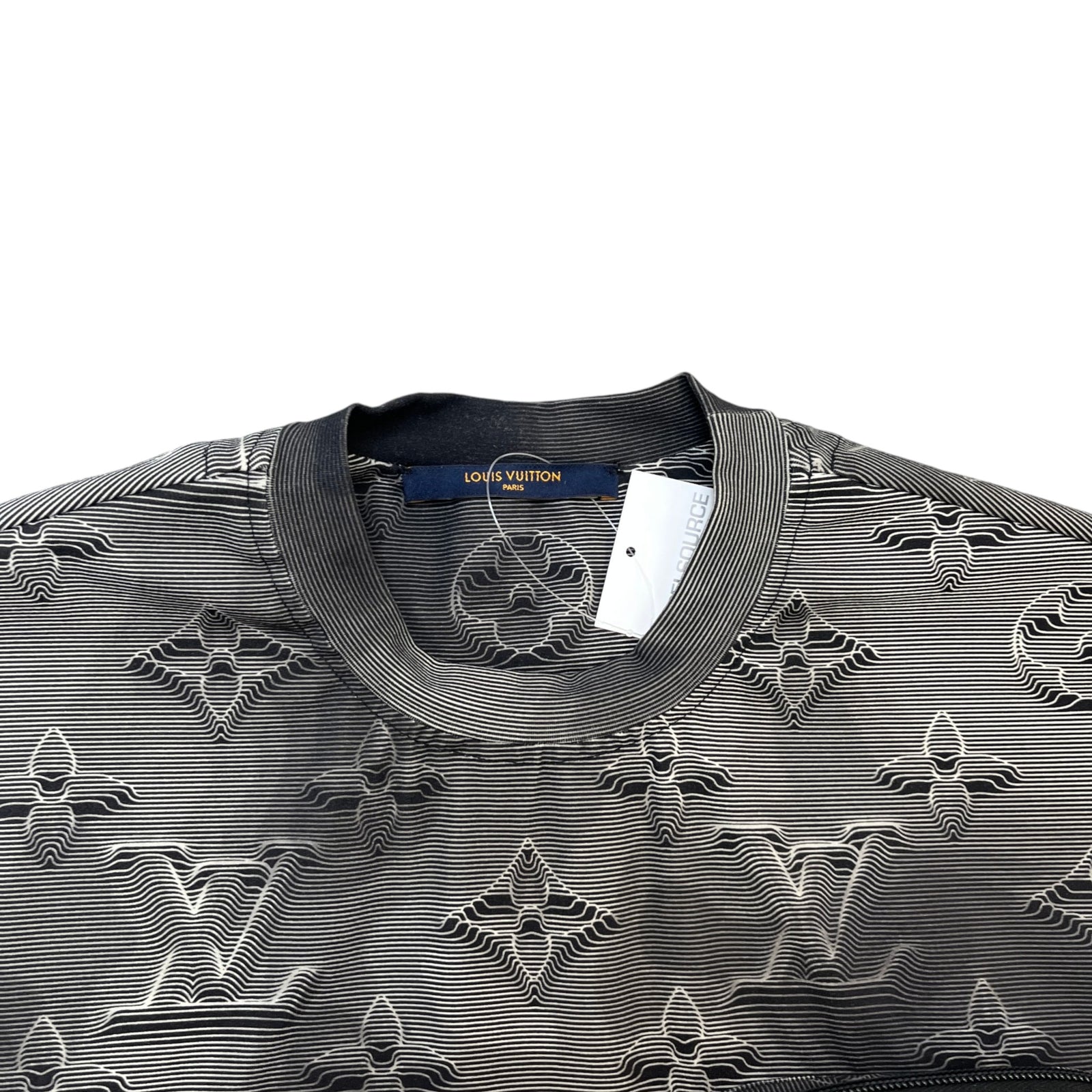 Men's 2054 3D Monogram Pocket T-Shirt Grey Size XS - Photo 5