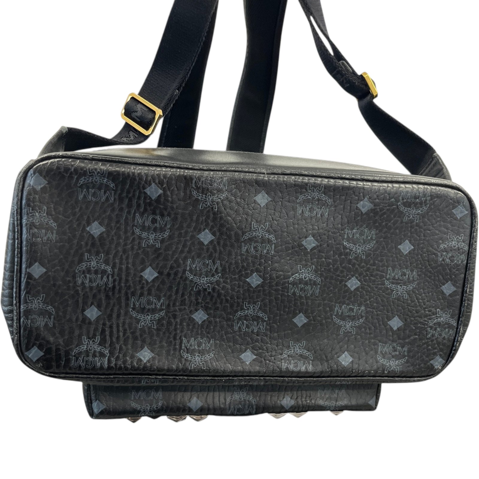 Men's Visetos Shark Studded Bag Black - Photo 10