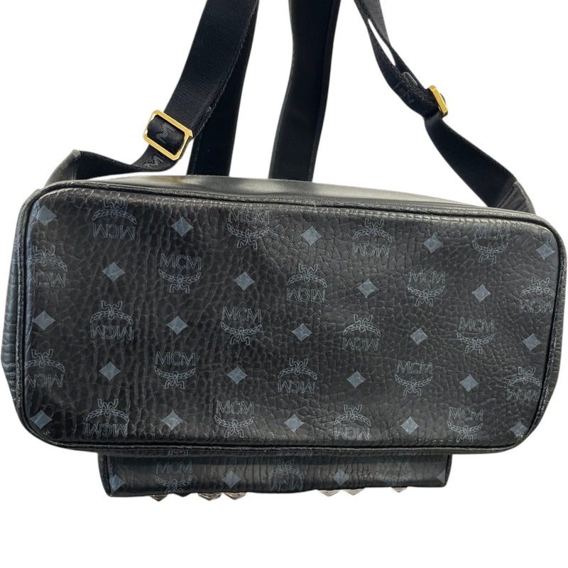 Men's Visetos Shark Studded Bag Black
