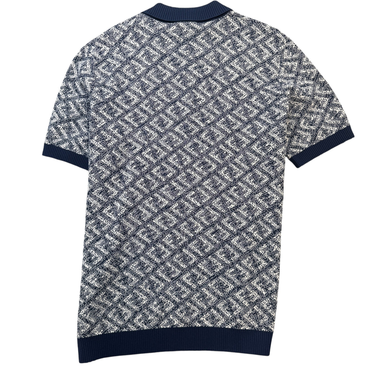 Men's FF Monogram Polo Shirt Navy Size XXL - Photo 2