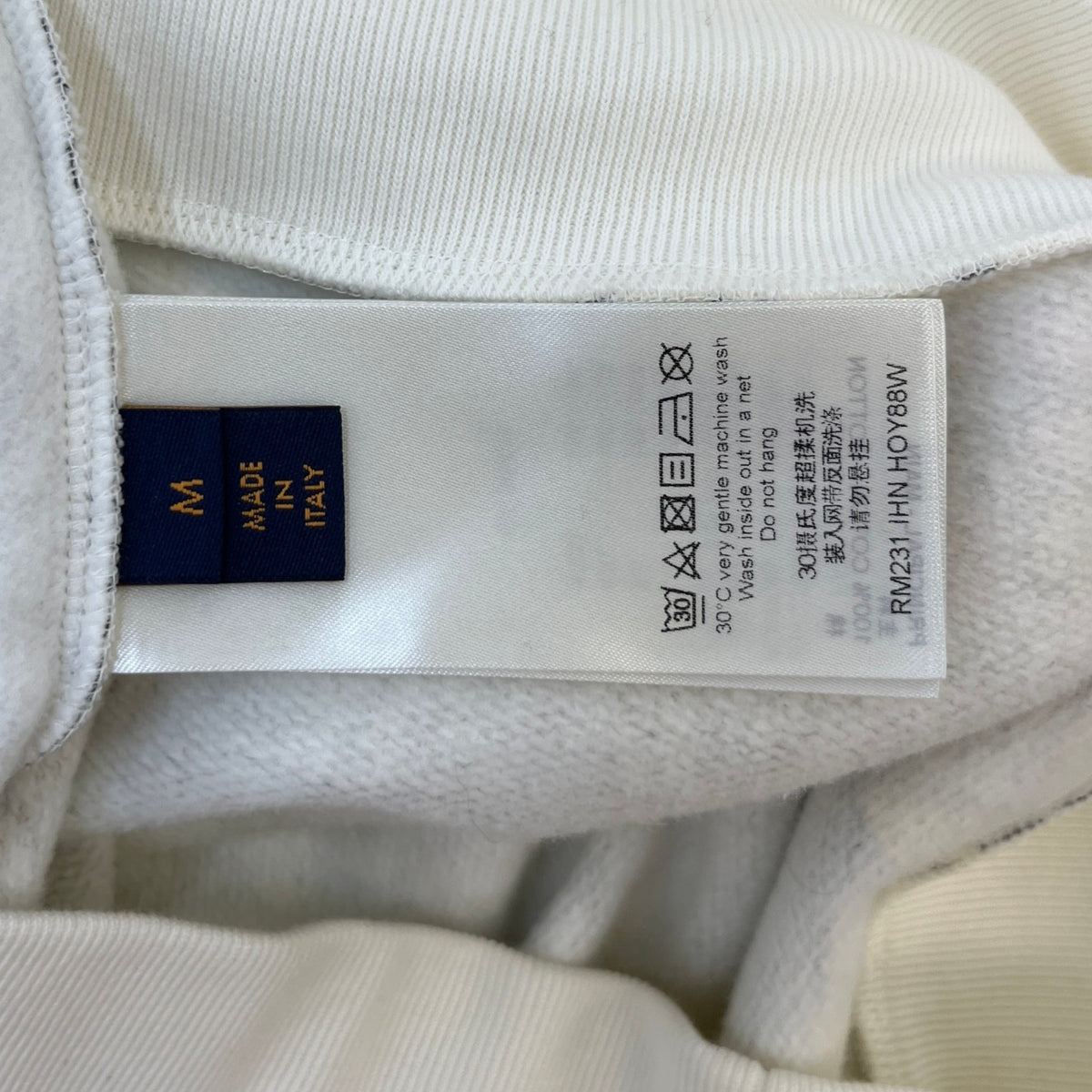 Men's Monogram Comics Hoodie White Size M - Photo 7