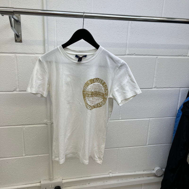 Women's Trunks & Bags Logo Print T-Shirt White Size M / UK 10
