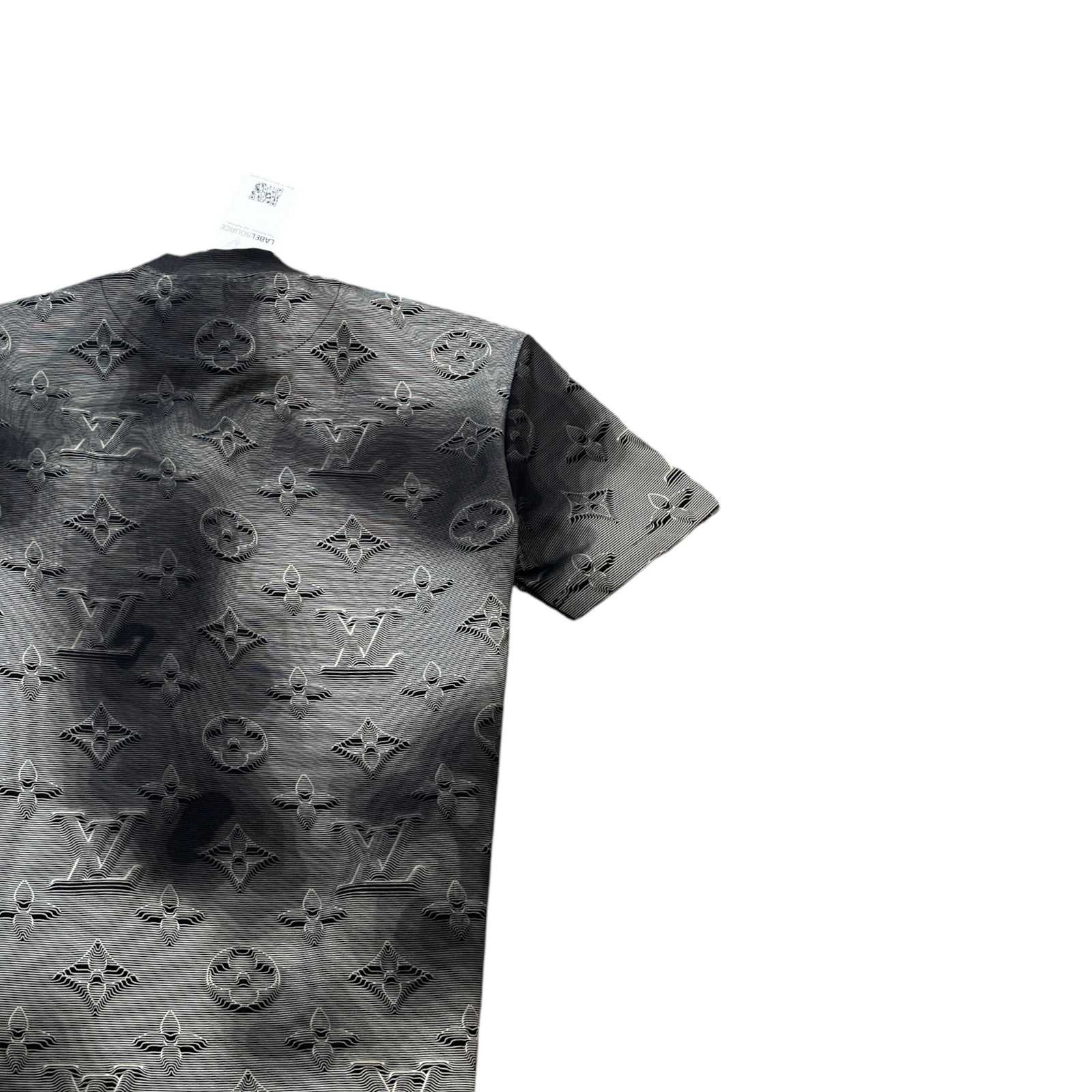 Men's 2054 3D Monogram Pocket T-Shirt Grey Size XS - Photo 4