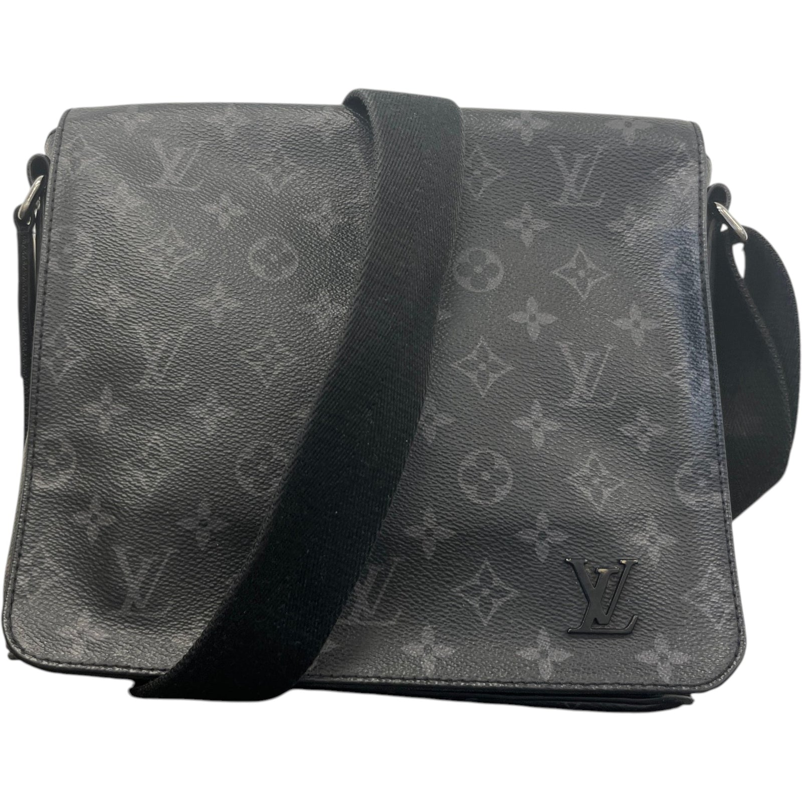 Men's Monogram Eclipse District PM Messenger Bag Black - Photo 1