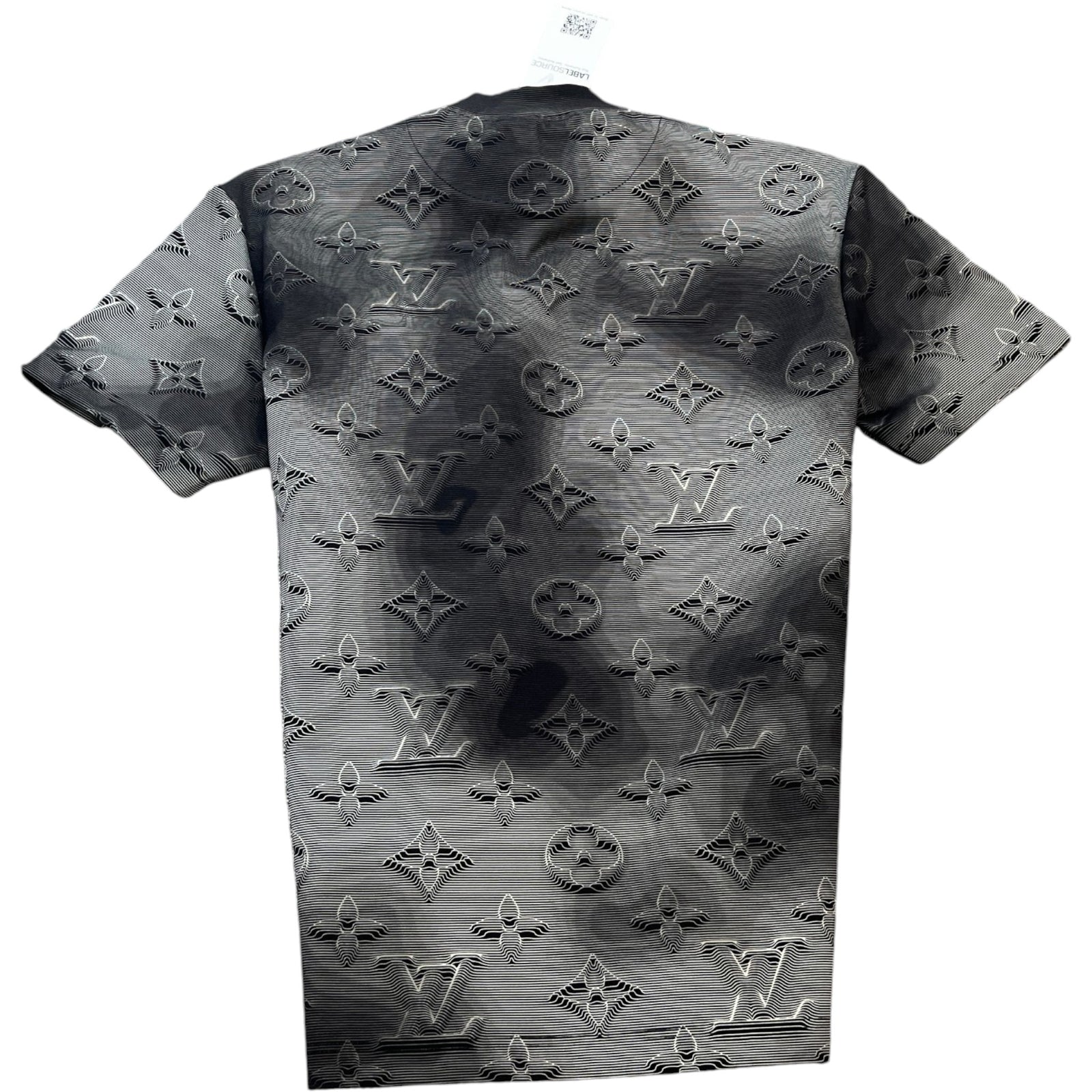 Men's 2054 3D Monogram Pocket T-Shirt Grey Size XS - Photo 2