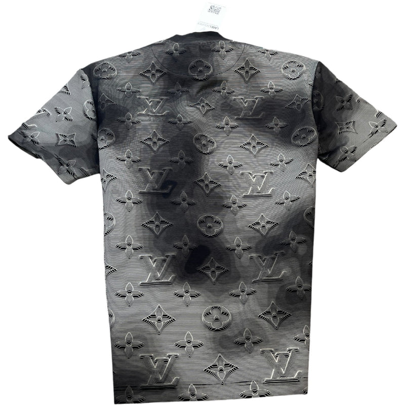 Men's 2054 3D Monogram Pocket T-Shirt Grey Size XS