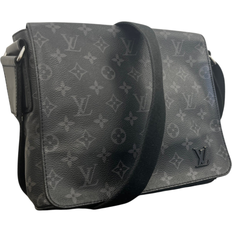 Men's Monogram Eclipse District PM Messenger Bag Black