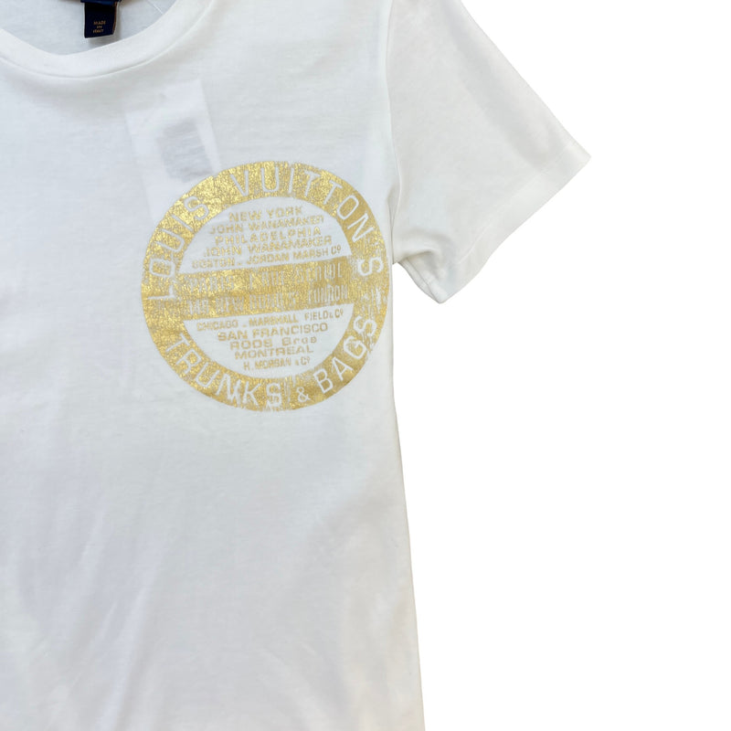 Women's Trunks & Bags Logo Print T-Shirt White Size M / UK 10