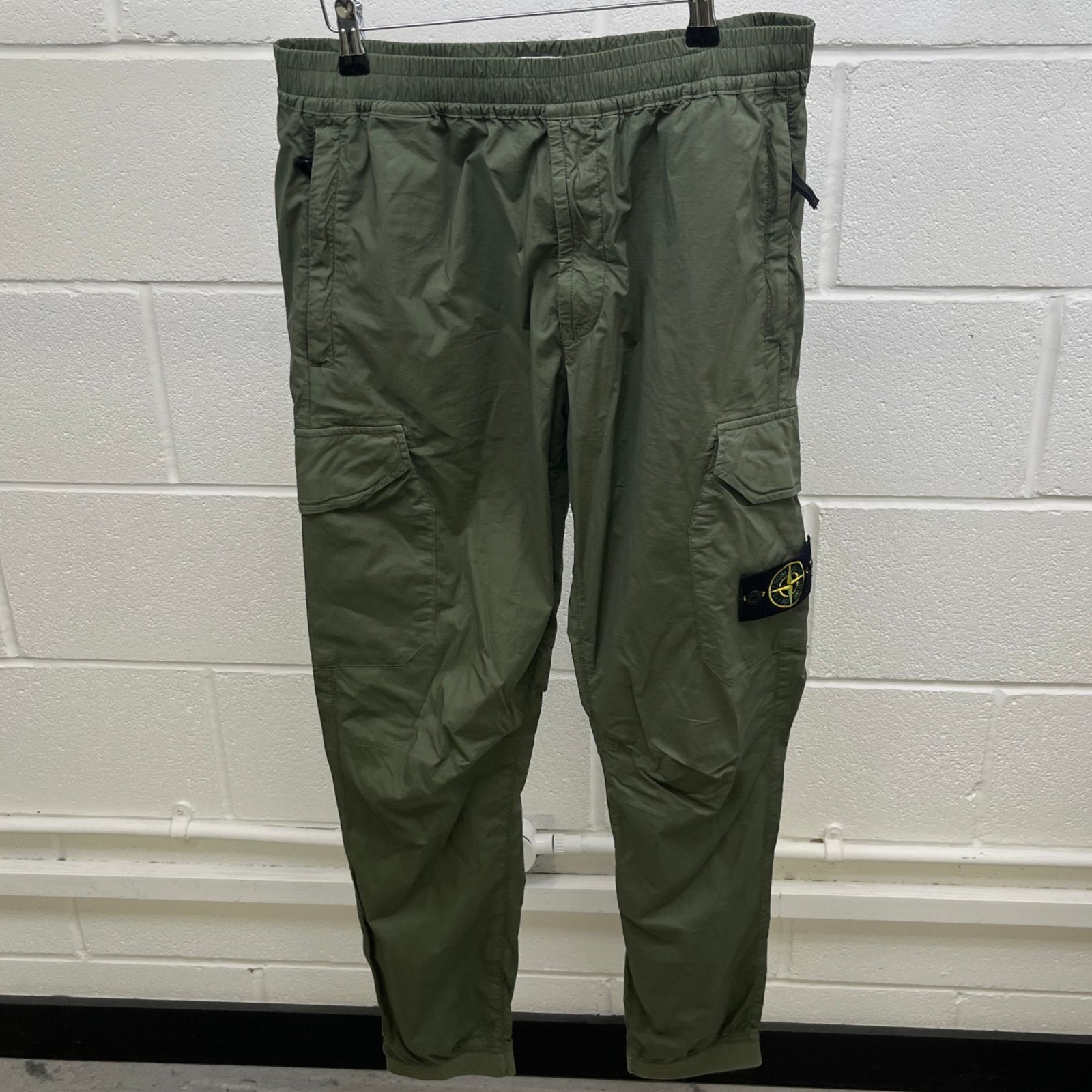 Men's Applique Logo Cargos Khaki Size M / W32 - Photo 8
