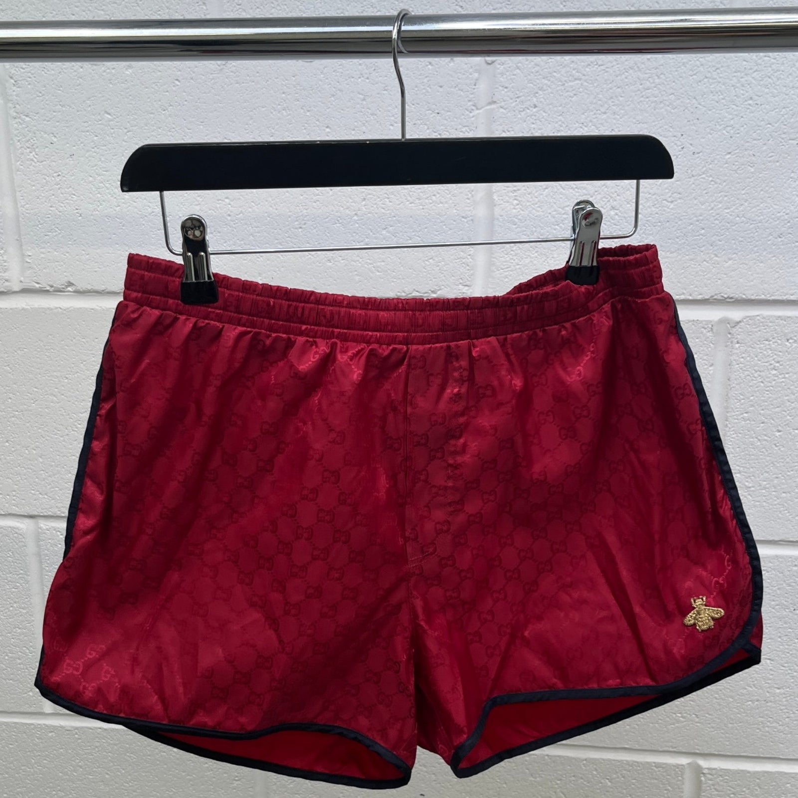 Men's GG Supreme Swim Shorts Red Size M / W32 - Photo 9