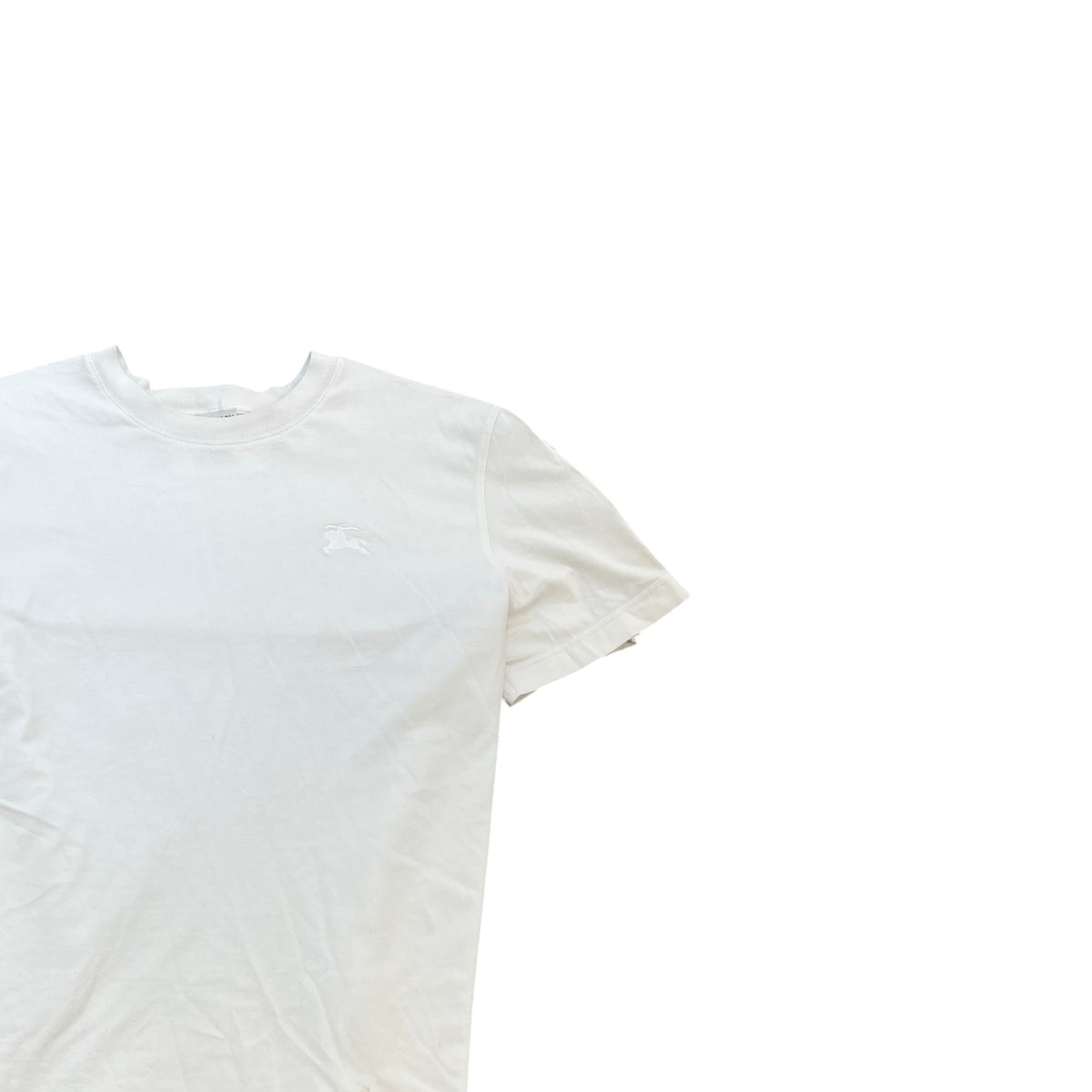Men's Check Tape T-Shirt White Size 3XL - Photo 3