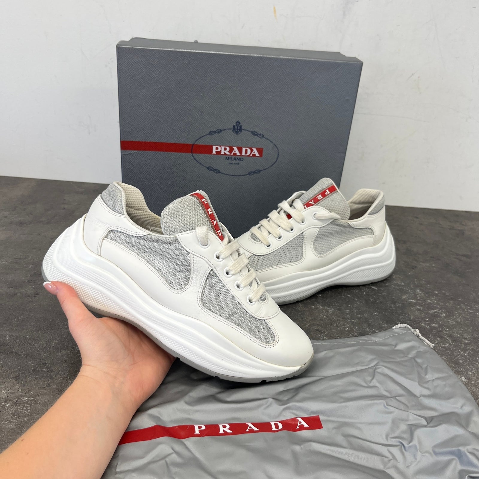 Women's America'S Cup Low Trainers White Size EU 37 / UK 4 - Photo 12