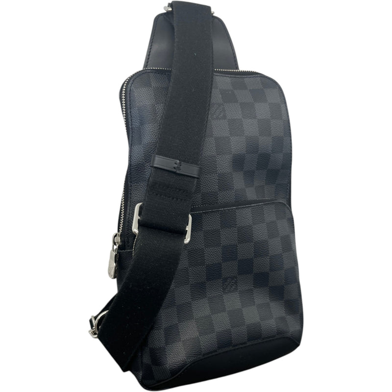 Men's Damier Graphite Avenue Sling Messenger Bag Black