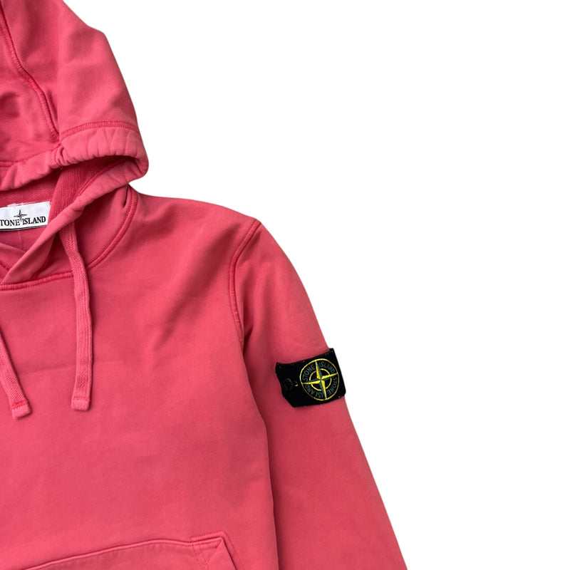 Men's Applique Logo Hoodie Pink Size M