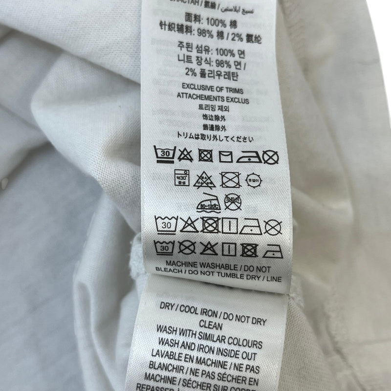 Men's Check Tape T-Shirt White Size 3XL