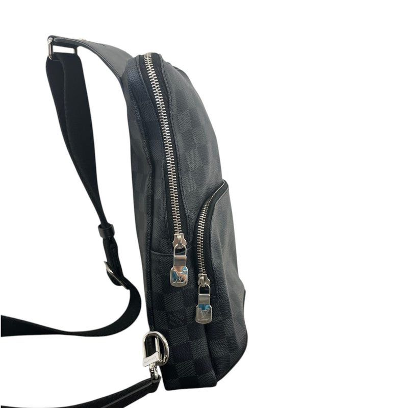 Men's Damier Graphite Avenue Sling Messenger Bag Black