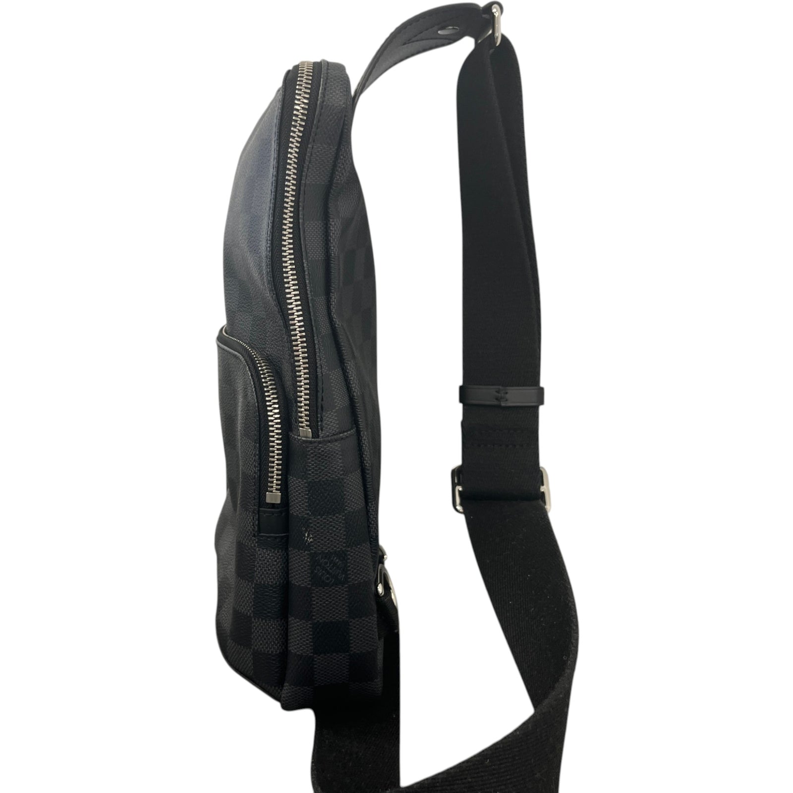 Men's Damier Graphite Avenue Sling Messenger Bag Black - Photo 7