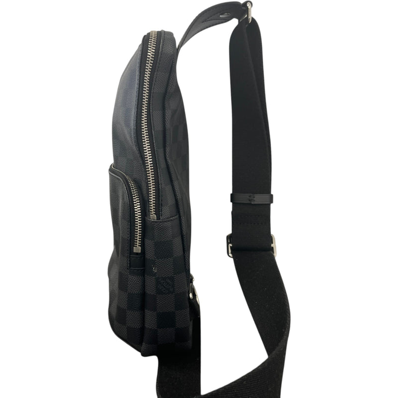 Men's Damier Graphite Avenue Sling Messenger Bag Black