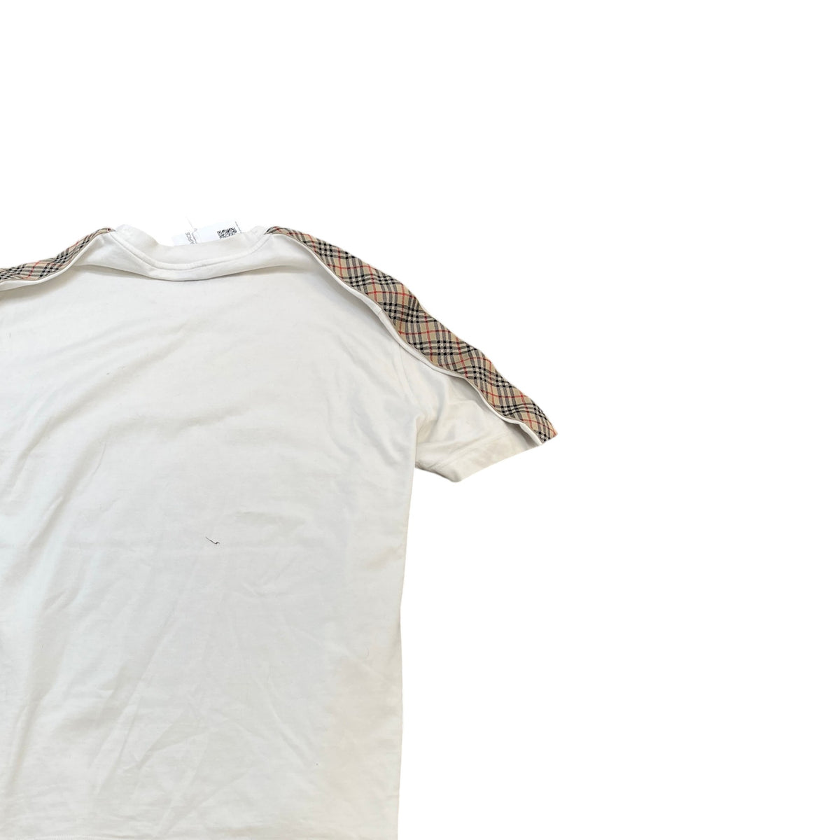 Men's Check Tape T-Shirt White Size 3XL - Photo 4