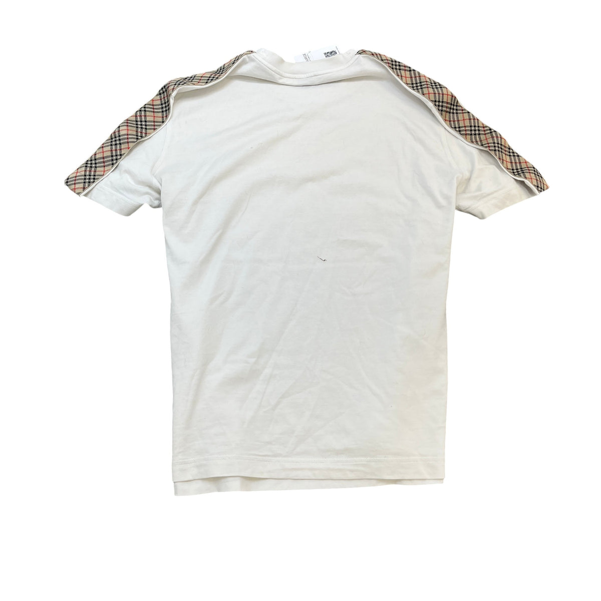 Men's Check Tape T-Shirt White Size 3XL - Photo 2