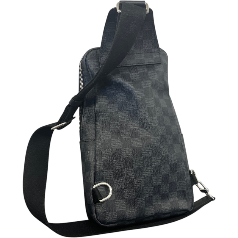 Men's Damier Graphite Avenue Sling Messenger Bag Black