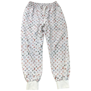 Women's Multicolore Monogram Joggers White Size UK 8 / EU 36