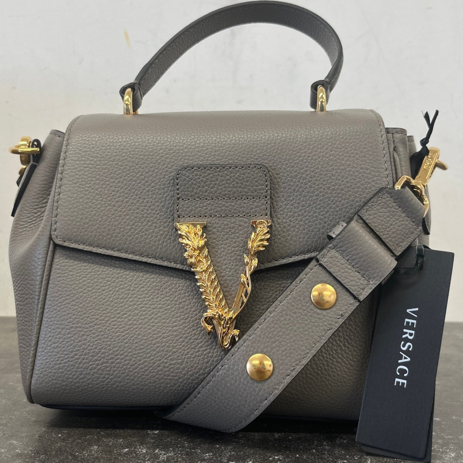 Women's Virtus Top Handle Handbag Grey - Photo 13