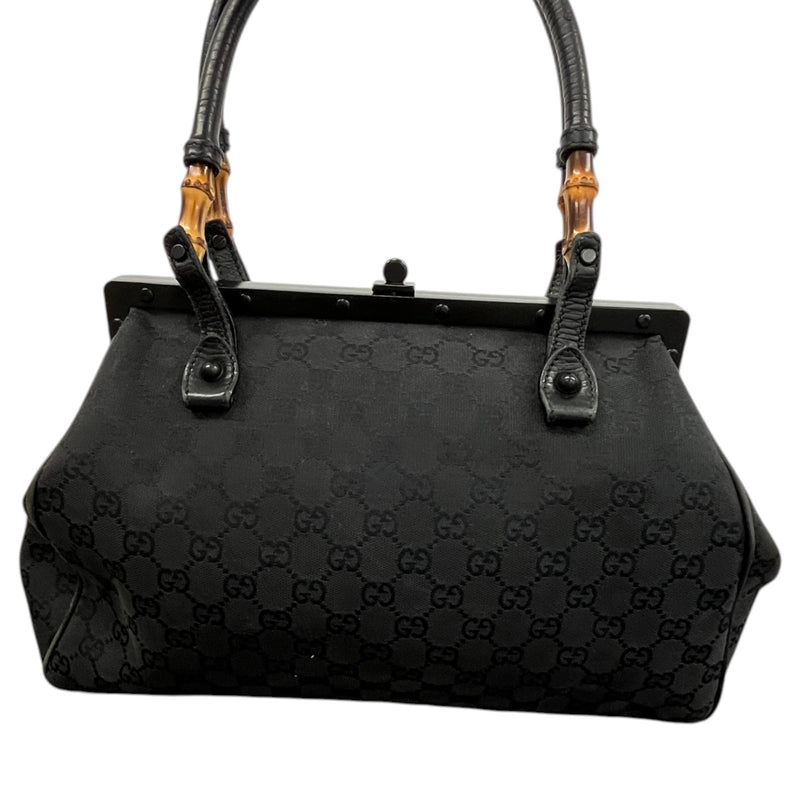 Women's Bamboo Frame Handbag Black