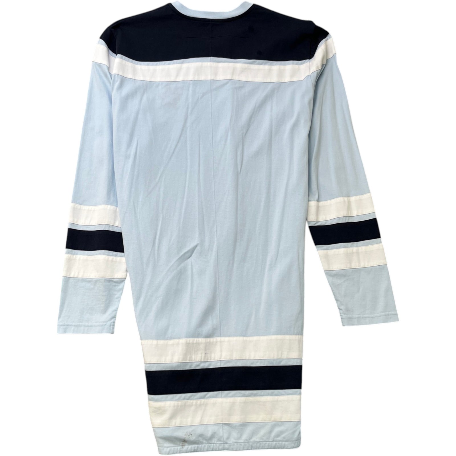 Men's Embroidered Star Long Sleeve T-Shirt Blue Size S - Photo 2