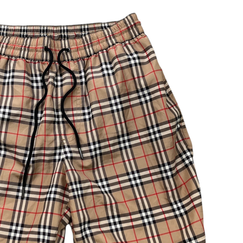 Men's Nova Check Swim Shorts Beige Size XS / W28