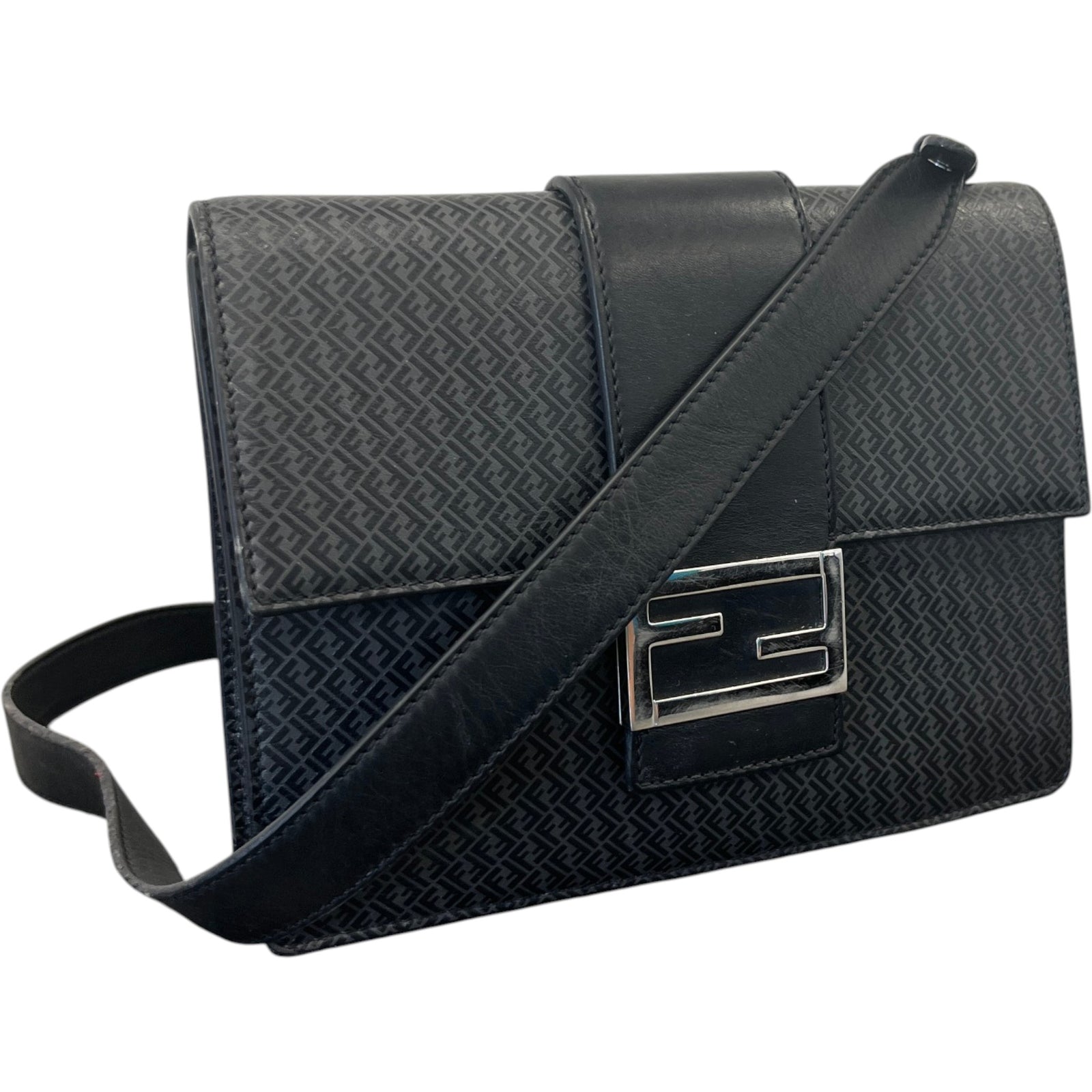 Men's Baguette Medium Messenger Bag Black - Photo 4