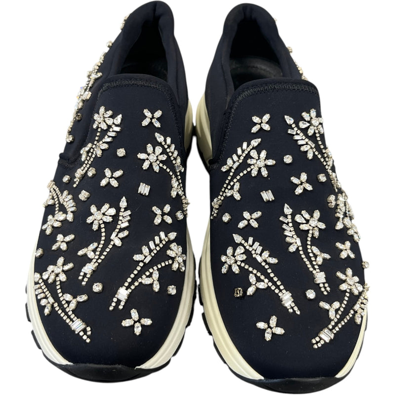 Women's Crystal Prax01 Slip On Low Trainers Black Size EU 37 / UK 4