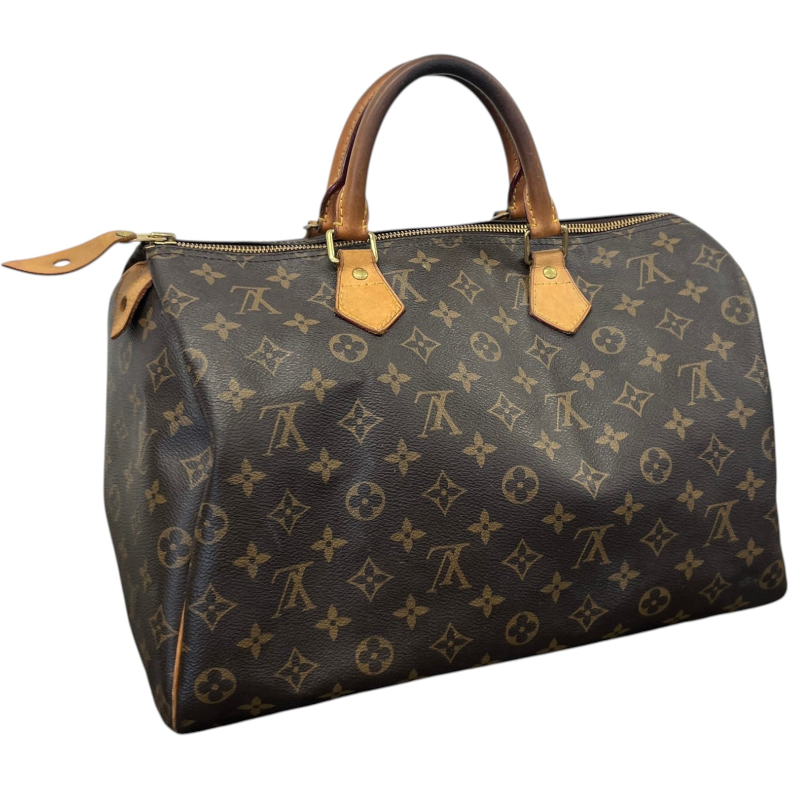 Women's Monogram Speedy 35 Bag Brown - Photo 8