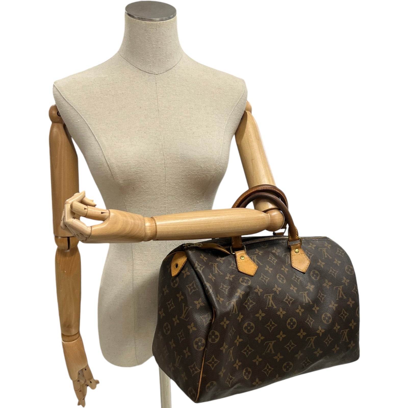 Women's Monogram Speedy 35 Bag Brown - Photo 2