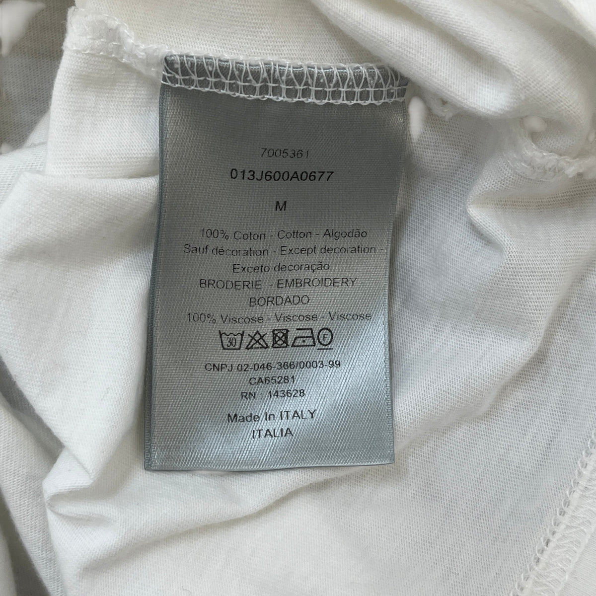Men's CD Icon T-Shirt White Size M - Photo 7