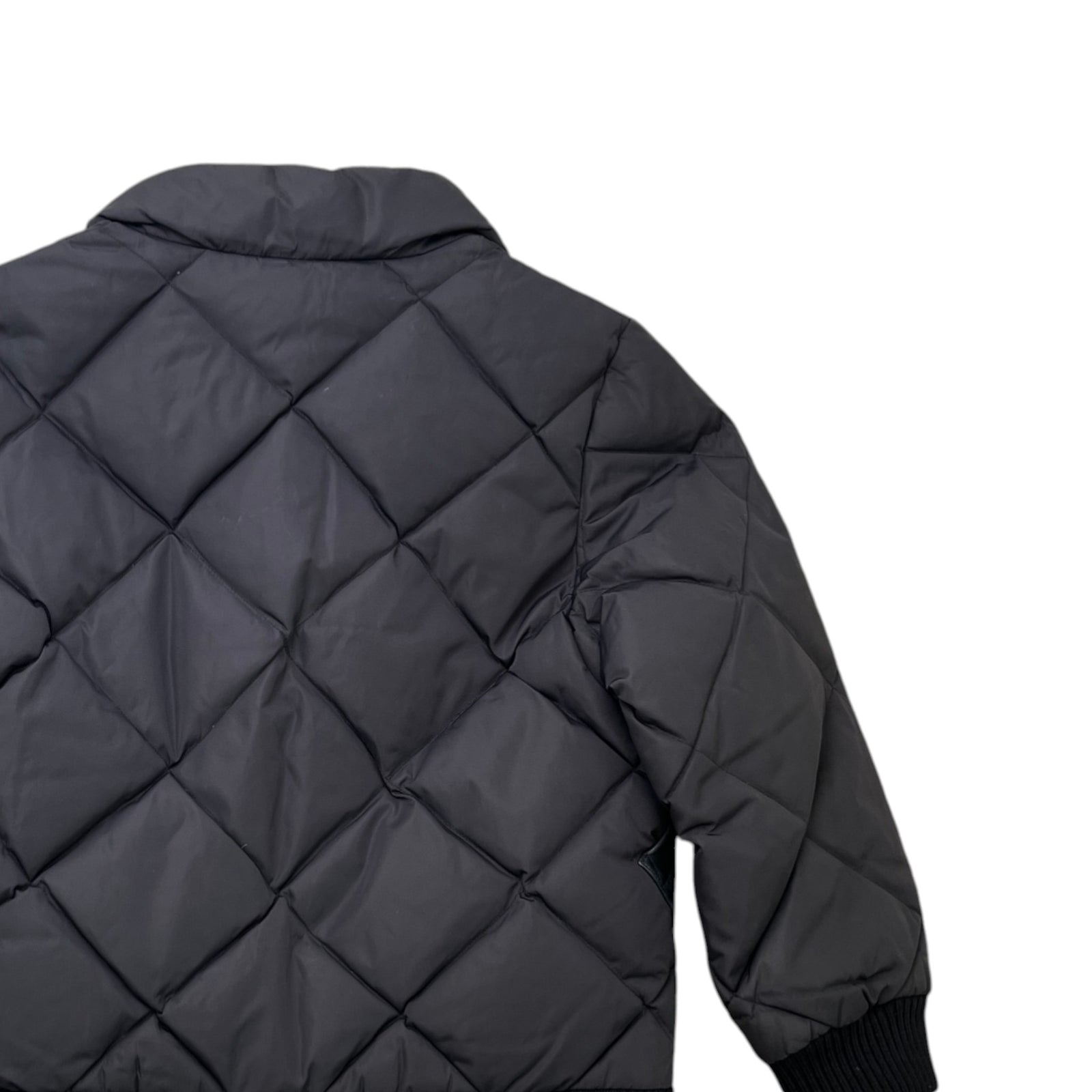 Men's Lv Quilted & Leather Kids Boys Age 6 Down Jacket Black Size XXS - Photo 4