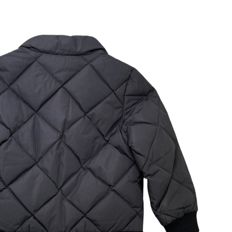 Men's Lv Quilted & Leather Kids Boys Age 6 Down Jacket Black Size XXS