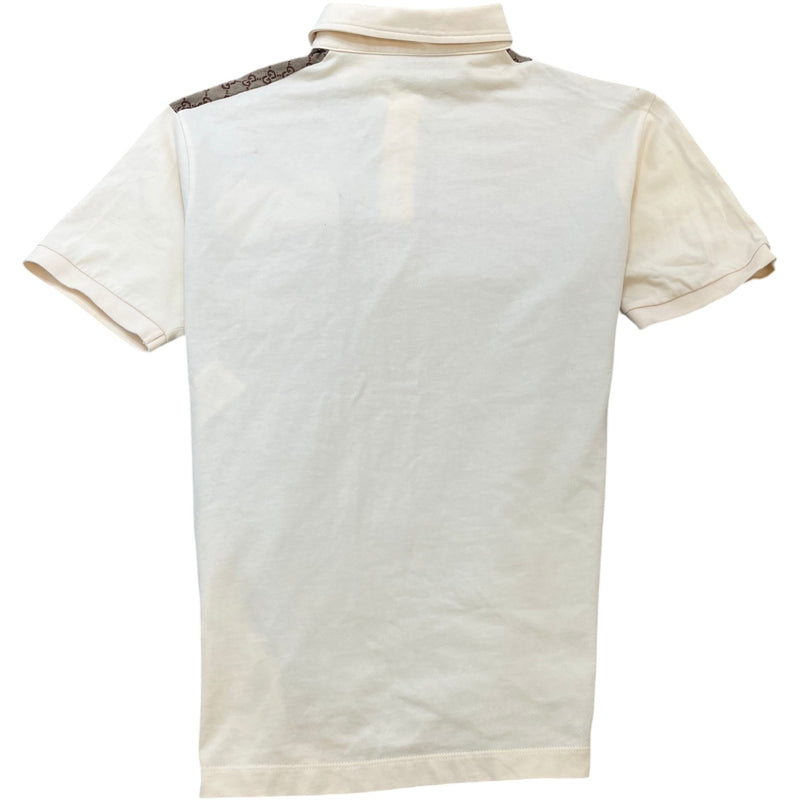 Men's Gg Supreme Polo Shirt Beige Size L