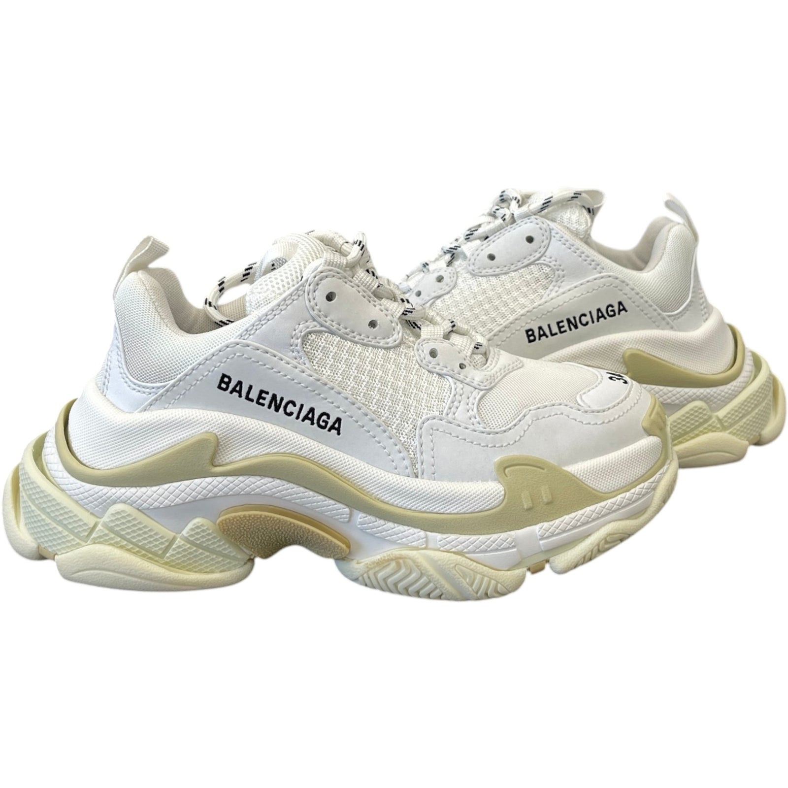Women's Triple S Low Trainers White Size EU 34 / UK 1 - Photo 3