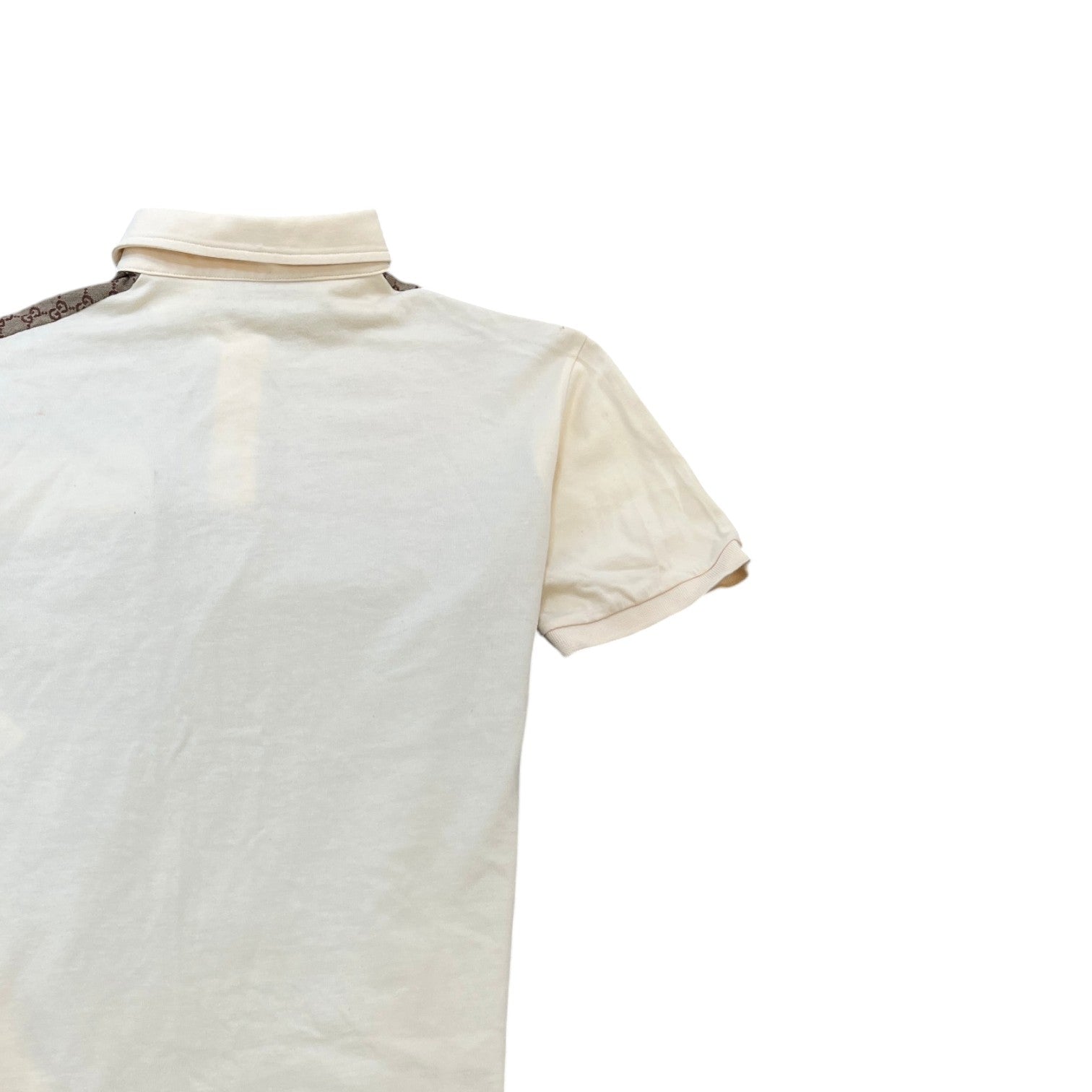 Men's Gg Supreme Polo Shirt Beige Size L - Photo 4