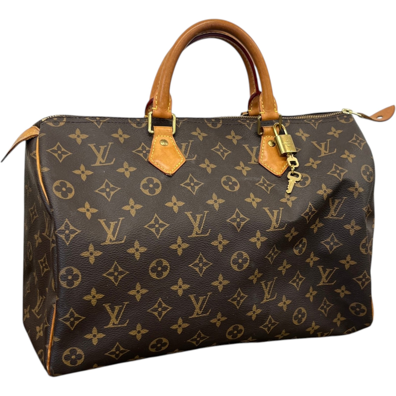Women's Monogram Speedy 35 Bag Brown - Photo 4