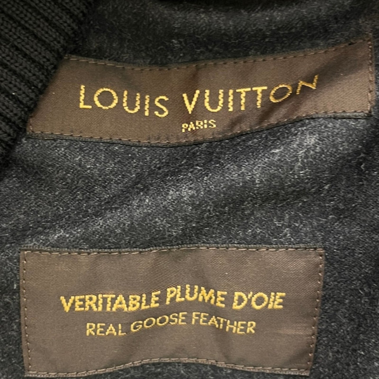 Men's Lv Quilted & Leather Kids Boys Age 6 Down Jacket Black Size XXS - Photo 8