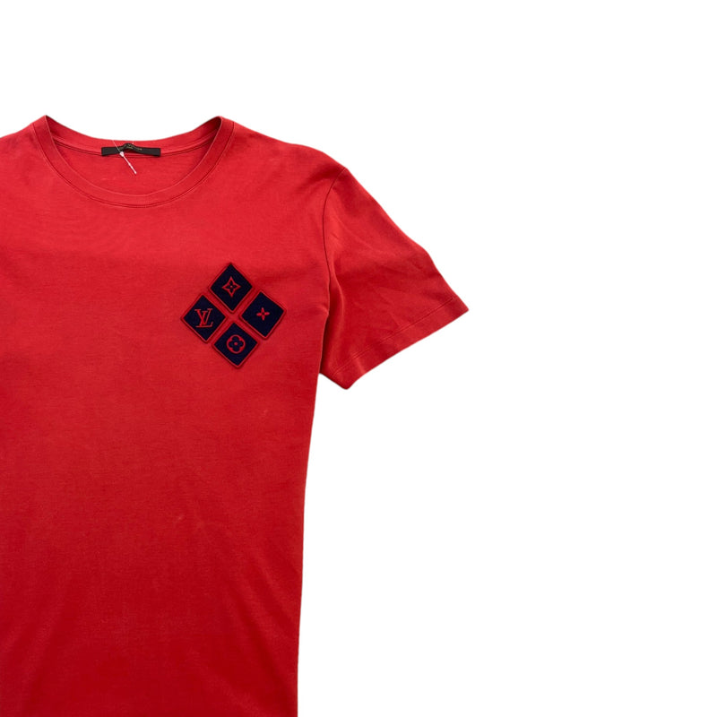 Men's Patch Logo T-Shirt Red Size M
