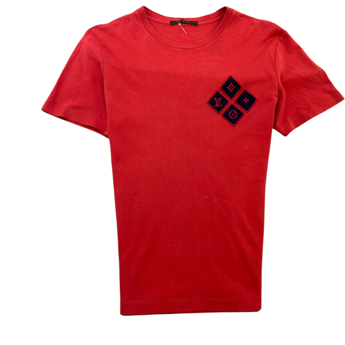 Men's Patch Logo T-Shirt Red Size M - Photo 1