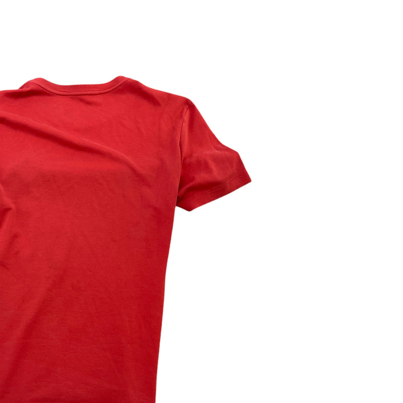 Men's Patch Logo T-Shirt Red Size M