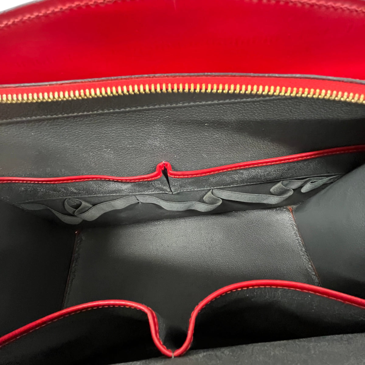 Women's Epi Leather Riviera Handbag Red - Photo 14