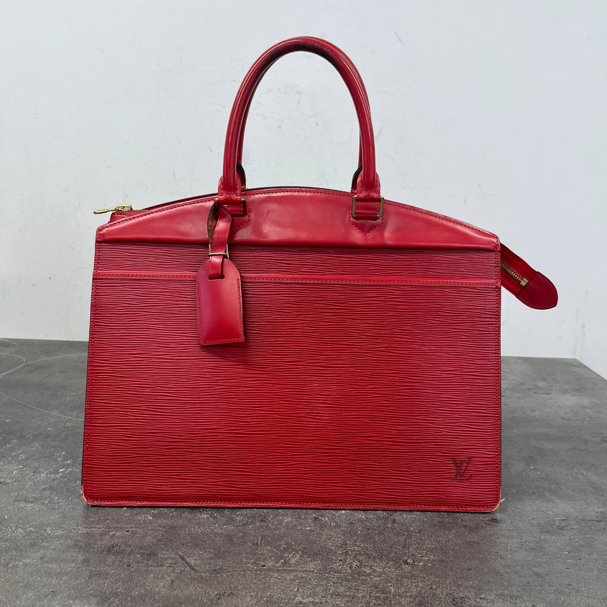 Women's Epi Leather Riviera Handbag Red - Photo 15